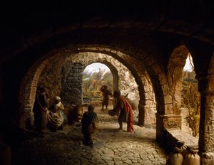 Nativity, Nativity Diorama, Spanien, 20. århundrede af William M. Timlin