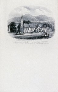Newland Church and Almshouses, Worcestershire (gravering) af Unbekannt