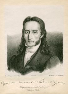 Niccolo Paganini - portræt af Unbekannt