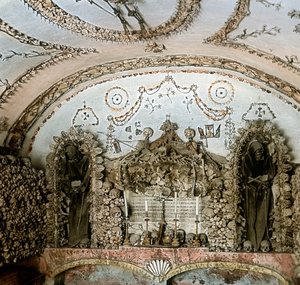 Kapucinerkirkens ossuarium af Unbekannter Künstler