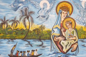 Our Lady of Togo fresco, Togoville, Togo af Unbekannt
