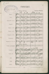 Paganini Violinkoncert nr. 1, op. 6 af Unbekannter Künstler