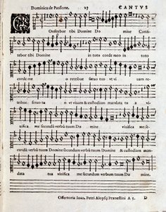 Side med partitur af Song of Solomon af Penderecki (ca. 1970-1973) af Unbekannter Künstler
