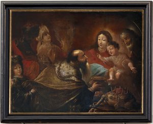 Sognekirke (Saint Martins Sognekirke). Maleri. af Unbekannter Künstler