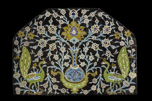 Påfuglepanel. Iran, Isfahan (?) af William M. Timlin