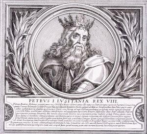 Pedro I af Portugal (litho) af Unbekannt
