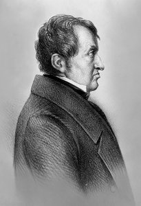 Portræt af Andre-Marie Ampere (1775-1836), fransk fysiker, matematiker og en af grundlæggerne af videnskaben om klassisk elektromagnetisme