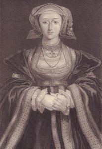 Portræt af Anne af Cleves (1515-1557), dronning af England, gravering af William M. Timlin