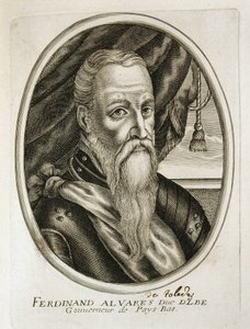 Portræt af hertugen af Alba (1507-1582) (kobberstik) af Unbekannter Künstler