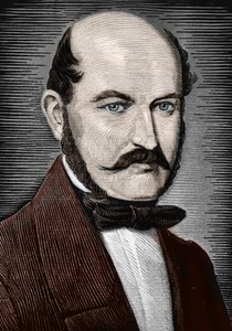Portræt af Ignace Philippe Semmelweis, slutningen af det 19. århundrede (gravering) af Unbekannter Künstler