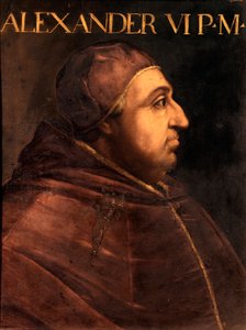 Portræt af pave Alexander VI (Rodrigo Borgia) af Unbekannter Künstler