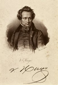 Portræt af Victor Hugo (litografi) af Unbekannter Künstler