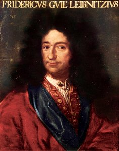 Portræt af den tyske filosof Gottfried Wilhelm Leibniz