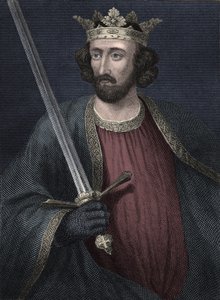 Portræt af kongen af England Edward I (tryk) af Unbekannter Künstler