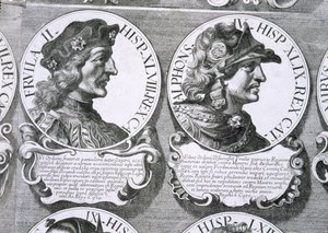 Portrætter af Fruela II og Alfonso IV af Unbekannt