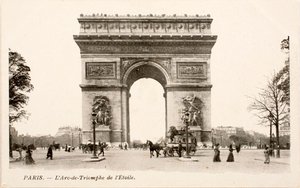 Postkort/Arc de Triomphe de l