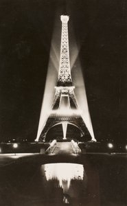 Postkort/Eiffeltårnet/Paris/Seine/Ile de France/Frankrig af William M. Timlin