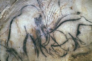 Forhistorisk Cave of Pech Merle/Mammuternes Kapel/25.000 år/Cabrerets/Lot/Midi Pyrenæerne/Frankrig af Unbekannt
