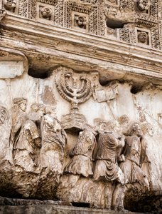 Processionspanel på Titusbuen, Forum Romanum, Rom, Italien (s/h-foto) af Unbekannt