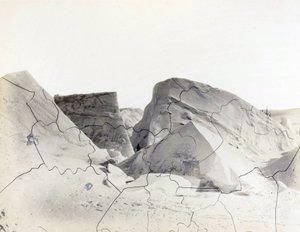 Nyligt dannede Floe-Bergs, der viser den gamle vandlinje, under kaptajn George Nares