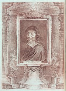 Rene Descartes, fransk filosof og matematiker, c 1630 af Unbekannt