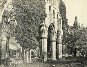 Rievaulx Abbey, North Yorkshire, Storbritannien (s/h-billede) af Unbekannter Künstler