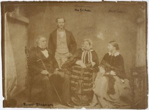 Robert Stephenson, engelsk mekanik- og civilingeniør og familie, c 1850