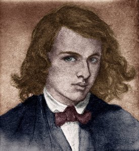 Rossetti, Dante Gabriel eller Gabriel Charles Dante Rossetti - engelsk digter, maler og oversætter 1828-1882. Selvportræt som ung. af Unbekannter Künstler