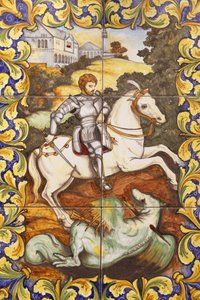 Saint-George dræber dragen, , Malte af Unbekannt