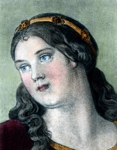 Saint Elizabeth som teenager af Unbekannter Künstler