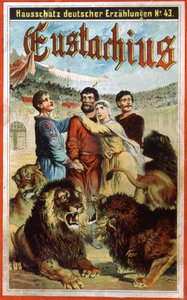 Sankt Eustache i løvehulen, slutningen af det 19. århundrede (illustration) af Unbekannter Künstler