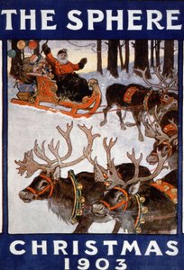 Julemanden og hans rensdyr af Unbekannter Künstler