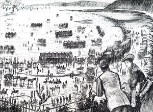 Scarborough Strand af Unbekannter Künstler