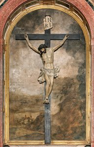 Sydlige tværskib, krucifikset alter, Angelo Nani og Carlo Natali 1641, trækiste af Giacomo Bertesi 1687, katedralen Santa Maria Assunta, katedralen i Cremona, Lombardiet, Italien (foto) af Unbekannt