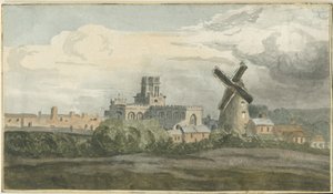Stafford - North West View: vandfarvemaleri og [?1800-tallet] af Unbekannt