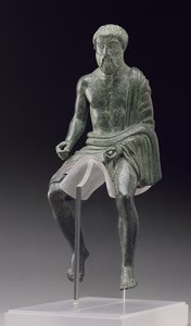 Statuette af en rytter, etruskisk, slutningen af det 5. århundrede f.Kr. (bronze) af Unbekannt