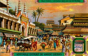 Gadeliv i Bombay, Indien af Unbekannter Künstler