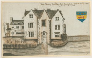 Streethay Hall: vandfarvemaleri, 1786 af Unbekannt