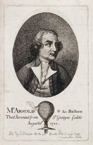 Stuart Amos Arnold, engelsk aeronaut, c 1785 af Unbekannt