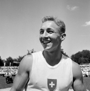 Schweiz kunstgymnastik Hans Eugster (s/h foto) af Unbekannt