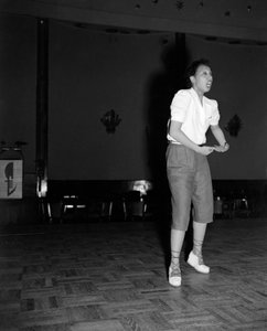 POPSSANGER OG DANSER JOSEPHINE BAKER VED DEN INTERNATIONALE FILMFESTIVAL I VENICE LIDO - 1948 af Unbekannt