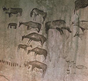 Tanzania, Dodoma-regionen, klippetegninger