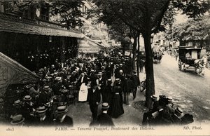 Taverne Pousset, Boulevard des Italiens, Paris af Unbekannter Künstler