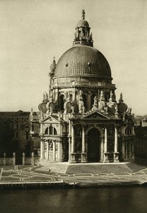 Basilikaen Santa Maria della Salute for enden af Canal Grande. Venedig fotografi af Wilhelm Bode af Unbekannt