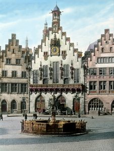 Frankfurts rådhus hedder Römer af Unbekannter Künstler