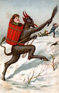 Krampus, ca. 1910 (postkort) af Unbekannter Künstler