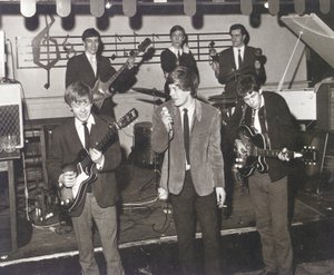 The Rolling Stones på scenen på Station Hotel, Richmond af Unbekannt