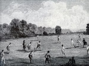 Royal Academy Club spiller cricket af Unbekannt