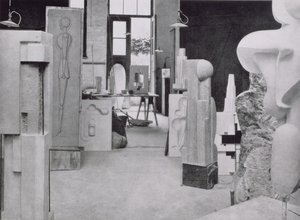 Stenhuggerens værksted, fra værkstederne i Bauhaus, Weimar af Unbekannt