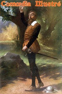 Skuespilleren Marcoux som Don Quichotte af Unbekannter Künstler